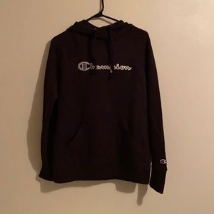 Black champion hoodie